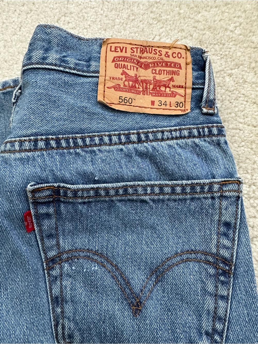 Levi's Vintage 90’s Men's 560 Relaxed Fit Jeans W34 L 30